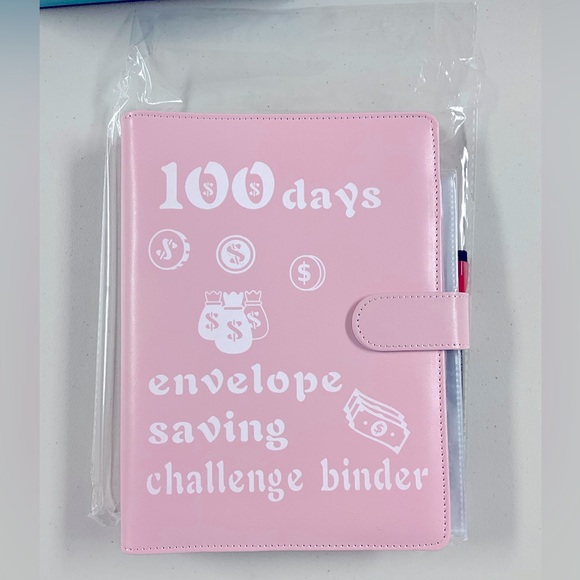 100 Envelopes Saving Challenge Binder With Erasable Marker - Picture 7 of 8
